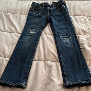 Abercrombie denim patch jeans